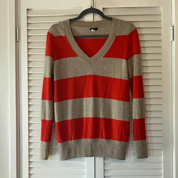 J. Crew Factory cashmere sweater v-neck medium women - Picture 1 of 6
